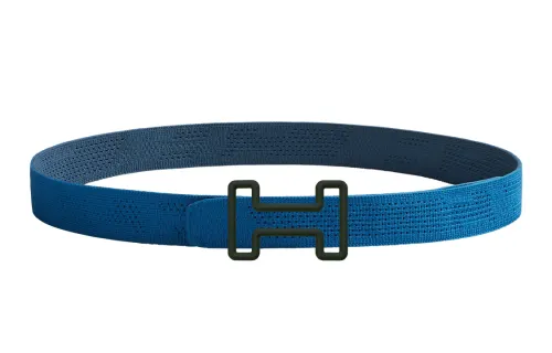 HERMES Nylon Belts Men's Blue 3.2cm
