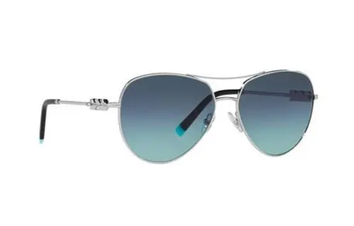 TIFFANY & CO. Metal Aviator Sunglasses Women's Silver