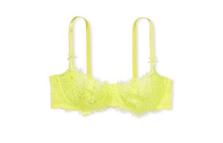 Victoria's Secret /Victoria's Secret Solid Lace Bra Maize Yellow
