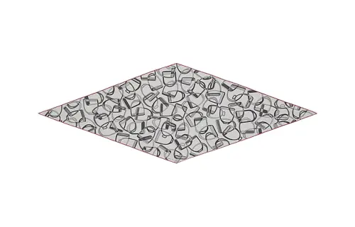 HERMES Knit Scarves Men's Gray