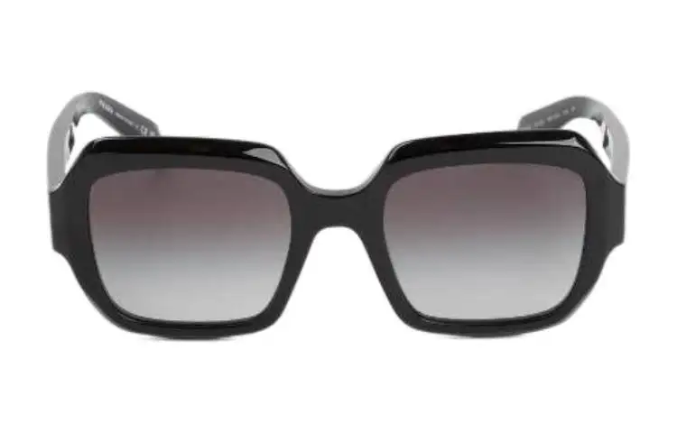 PRADA Acetate Square Sunglasses Women's Black