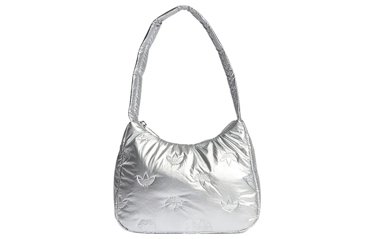 Adidas Originals Polyurethane Blend With Recycled Polyester Handbag, Shoulder Bag Women's Silver