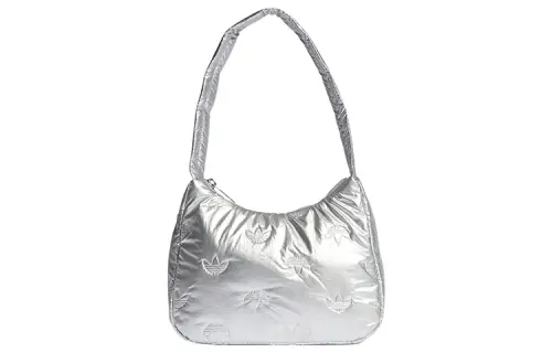 Adidas Originals Polyurethane Blend With Recycled Polyester Handbag, Shoulder Bag Women's Silver