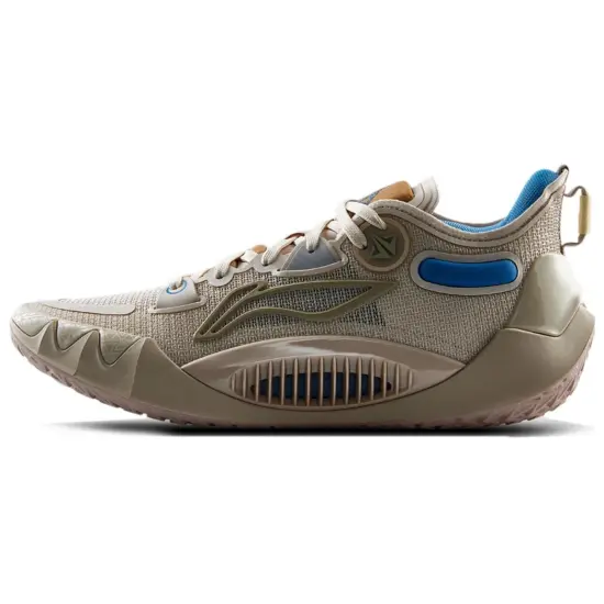 LINING JB1 Basketball Shoes Men Low-Top Gray Blue