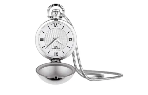 TISSOT 300m Waterproof Quartz Movement Stainless Steel Case Pocket Watch 22mm Unisex White T858.209.16.038.00