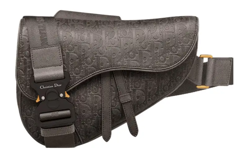 DIOR Saddle Calfskin Saddle Bag, Shoulder Bag, Crossbody Bag Men's Brown