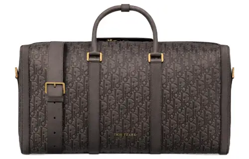 DIOR Lingot Calfskin Handbag, Shoulder Bag, Crossbody Bag, Travel Bag Men's Brown