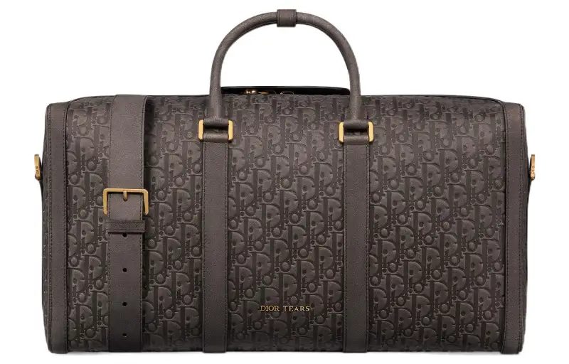 DIOR Lingot Calfskin Handbag, Shoulder Bag, Crossbody Bag, Travel Bag Men's Brown