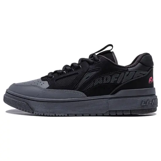 LINING Rookie 2 Skateboard Shoes Men Low-Top Black