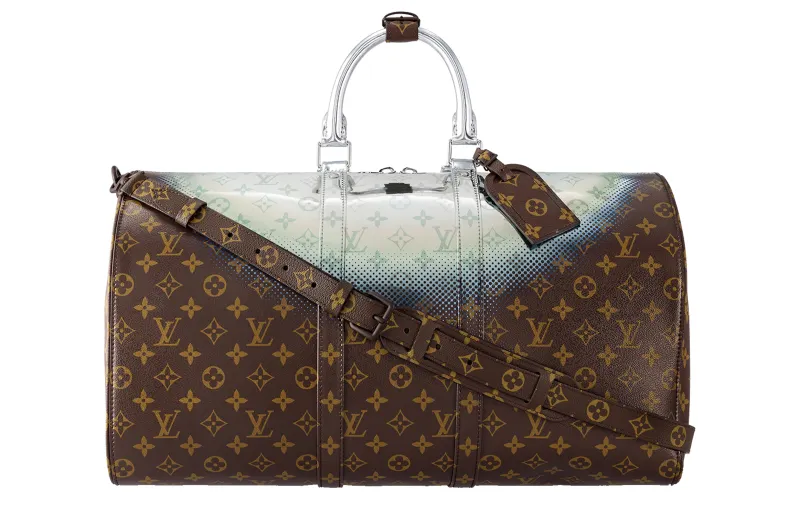 LOUIS VUITTON Keepall Bandouliere 50 Metallic