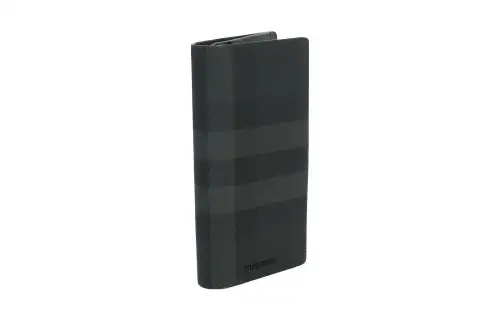 【Previous Season】check-print leather wallet