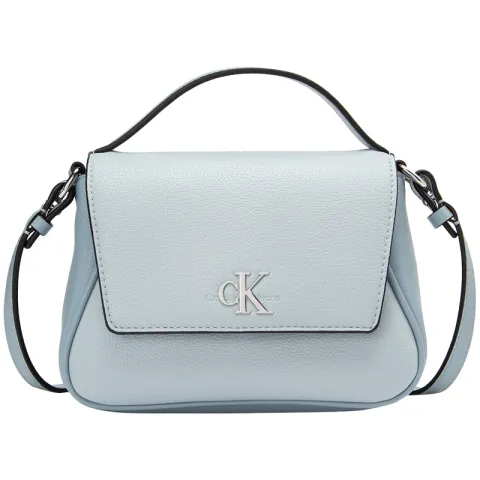 CALVIN KLEIN Pu Crossbody Handbag Women's Light Blue