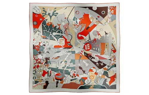 HERMES Scarves Unisex Multicolor