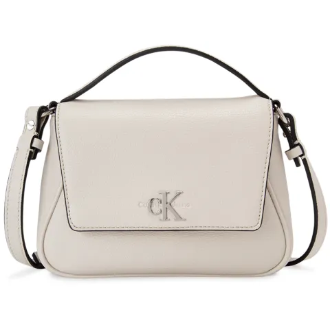 CALVIN KLEIN Artificial Leather Handbag, Shoulder Bag, Crossbody Bag Women's White