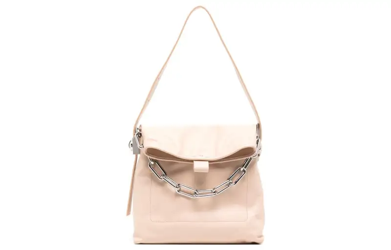 OFF-WHITE Ow Booster leather shoulder bag