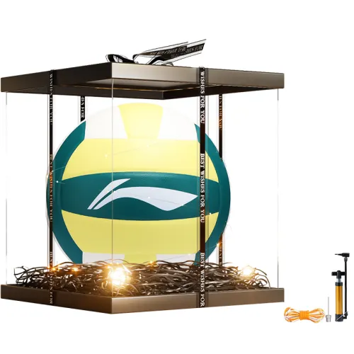 LiNing Li Ning PU No. 5 volleyball, special for junior high school students, high school entrance examination, hard standard for physical training examination for middle school students and girls, same style for men and women, dark green/light yellow/white