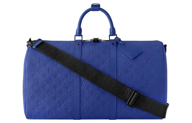 LOUIS VUITTON Keepall Bandouliere 50 Racing Blue