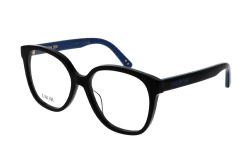 DIOR Acetate Irregular Shape Eyeglass Frames Unisex Black