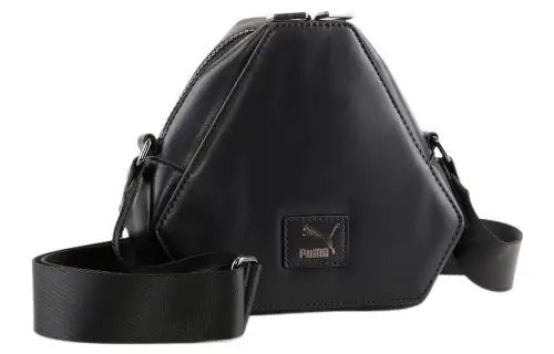 PUMA Polyurethane Shoulder Bag, Crossbody Bag Regular Women's Black