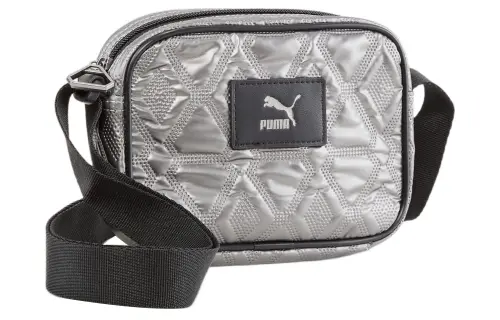 PUMA Polyester Shoulder Bag, Crossbody Bag Regular Women's Gray