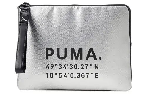 PUMA Polyester Clutch Regular Unisex Silver