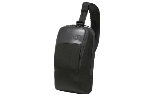 THE NORTH FACE 6L Sling Bag Shoulder Bag Outdoor Bag Nylon With Cow Leather Black Unisex