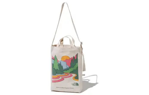 THE NORTH FACE 6L Handbag Outdoor Bag Organic Cotton Natural Unisex