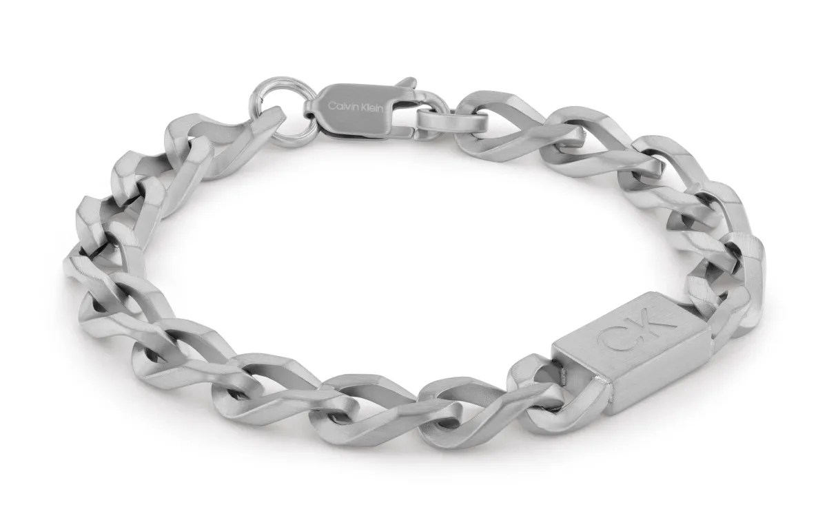 CALVIN KLEIN 316L Stainless Steel Instagram Style, Niche Luxury, Premium Aesthetic Versatile, Trendy Bracelet Men's