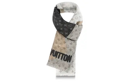 LOUIS VUITTON Portrait Knit Scarves Unisex Multicolor