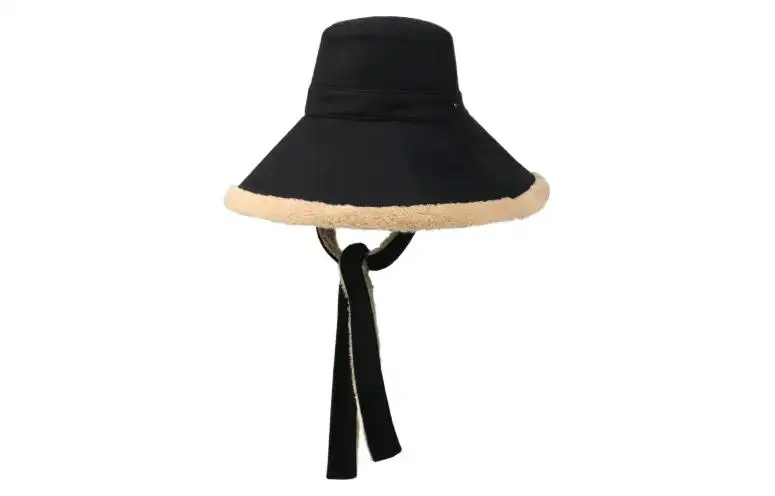 GUCCI Wool And Eco Fur Wide Brim Hat