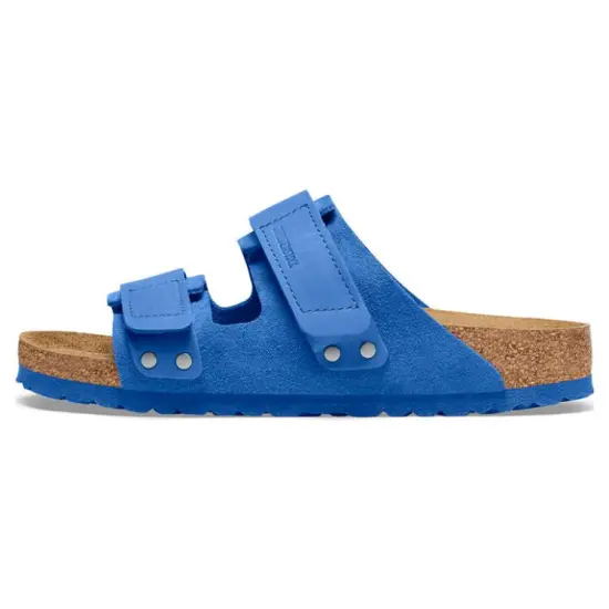 Birkenstock Slide Slippers Unisex Blue Brown