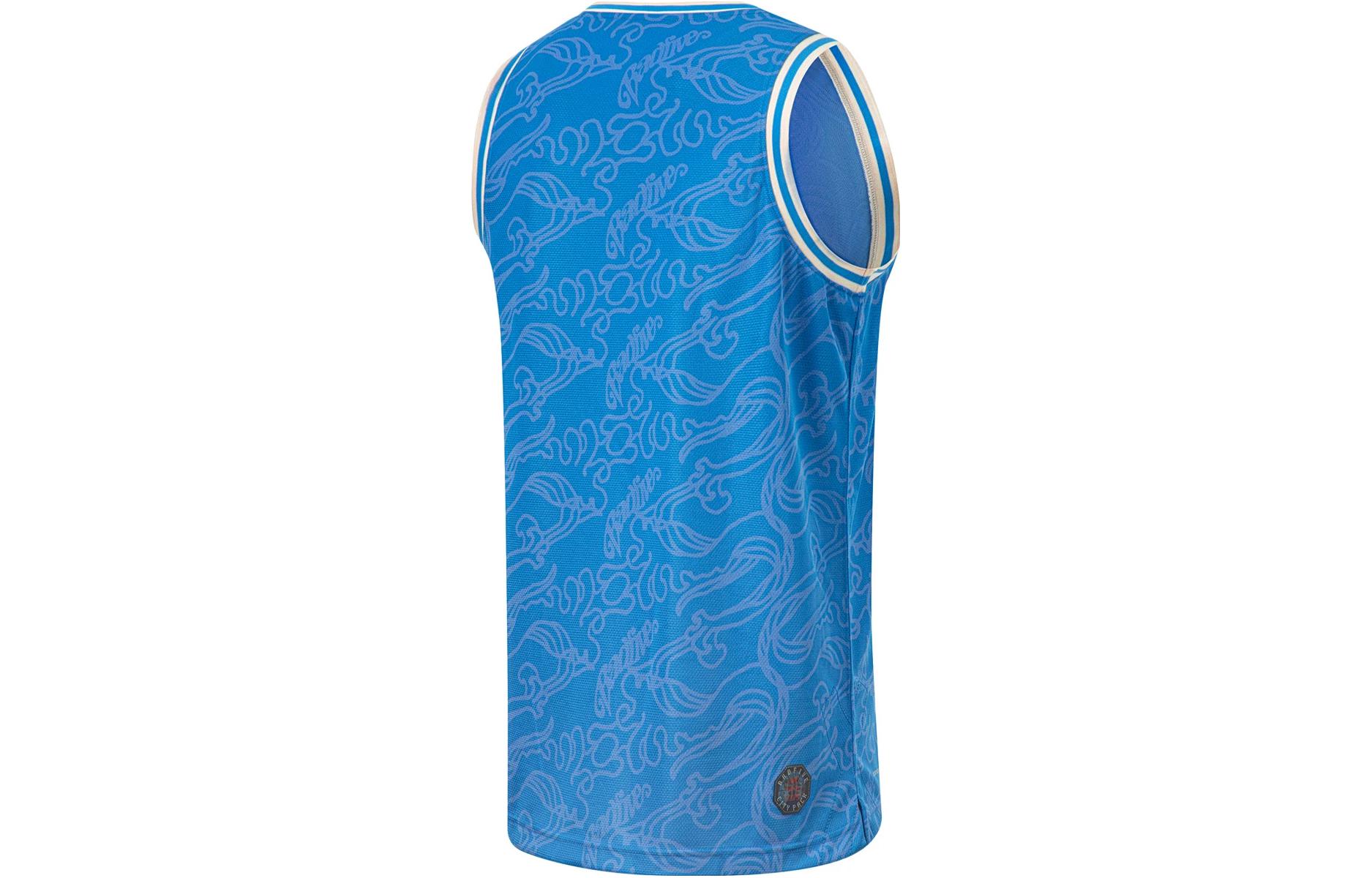 Li Ning BADFIVE Basketball Jerseys Men’s Blue All Over Print Moderate Straight Fit