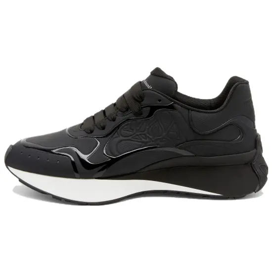 Alexander McQueen Sprint Runner Black White