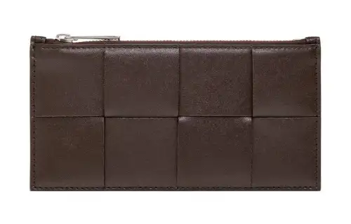 Bottega Veneta Intrecciato Zipped Card Holder