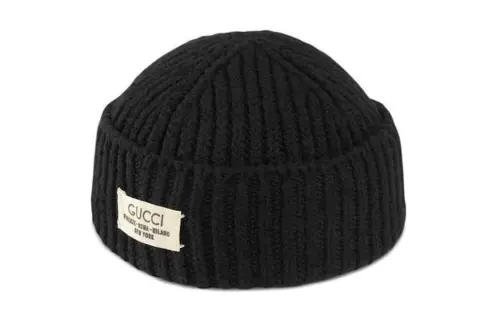 GUCCI Wool, Polyamide Beanies Men's Black