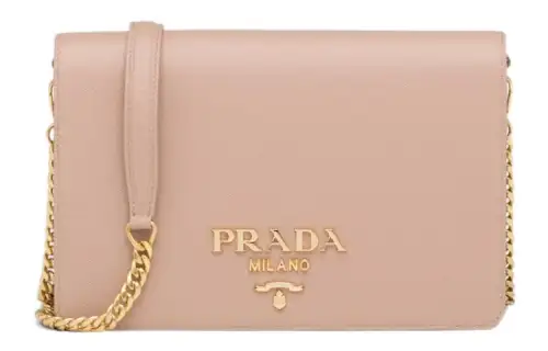 PRADA Saffiano Leather Handbag, Shoulder Bag, Crossbody Bag Mini Women's Pink