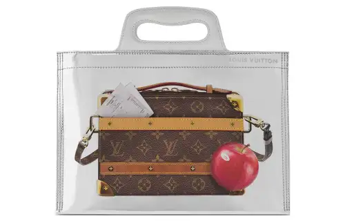 LOUIS VUITTON Freezer Handle Soft Trunk Silver