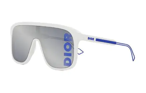 DIOR Plastic Irregular Shape Sunglasses Unisex Gray