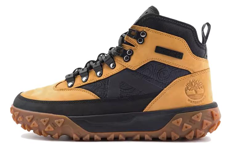 Timberland Timberland походные кроссовки износостойкие. высокий Функциональная обувь на открытом воздухе мужской стиль желтый черный