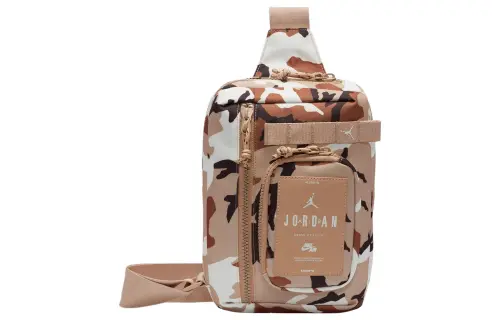 Jordan Adjustable Strap Nylon With Polyester Crossbody Bag Sling Bag Women's Sand Camouflage