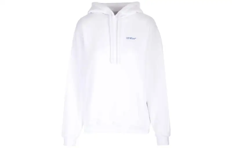 OFF WHITE Diag Stripe print Cotton Hoodie