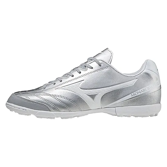 Mizuno Soccer Shoes Unisex Low-Top Silver