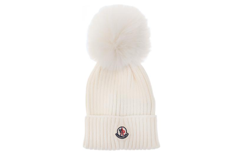 Детская шапка Moncler (белая)
