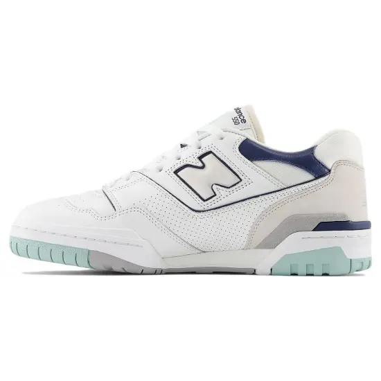 New Balance 550 White Winter Fog Navy