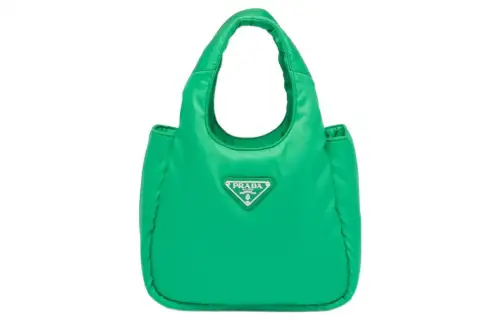 PRADA Re Nylon Fabric Tote Bag, Shopping Bag, Handbag Mini Women's Mint Green