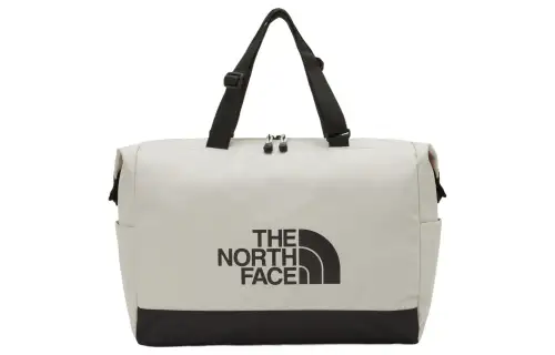 THE NORTH FACE 27L Gym Bag Portable One Shoulder Travel Bag Outdoor Bag Polyester Ecru Unisex