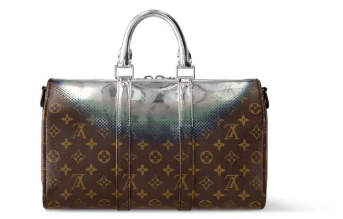 LOUIS VUITTON Keepall Bandouliere 35 Metallic Nebula Coated Canvas