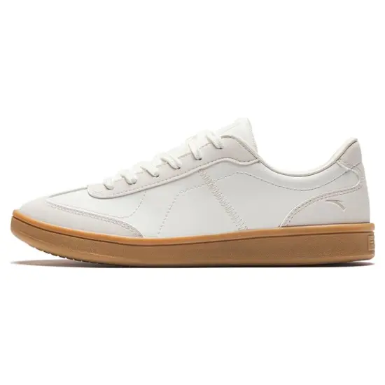 Anta German Training Slip-Resistant Low-Top Skateboard Shoes Women's Ivory White