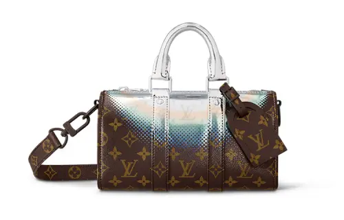 LOUIS VUITTON Keepall Bandouliere 25 Metallic