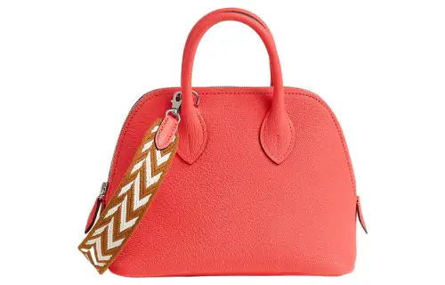 HERMES Bolide Mysore Goat Skin Shoulder Bag, Crossbody Bag Mini Women's Texas Pink